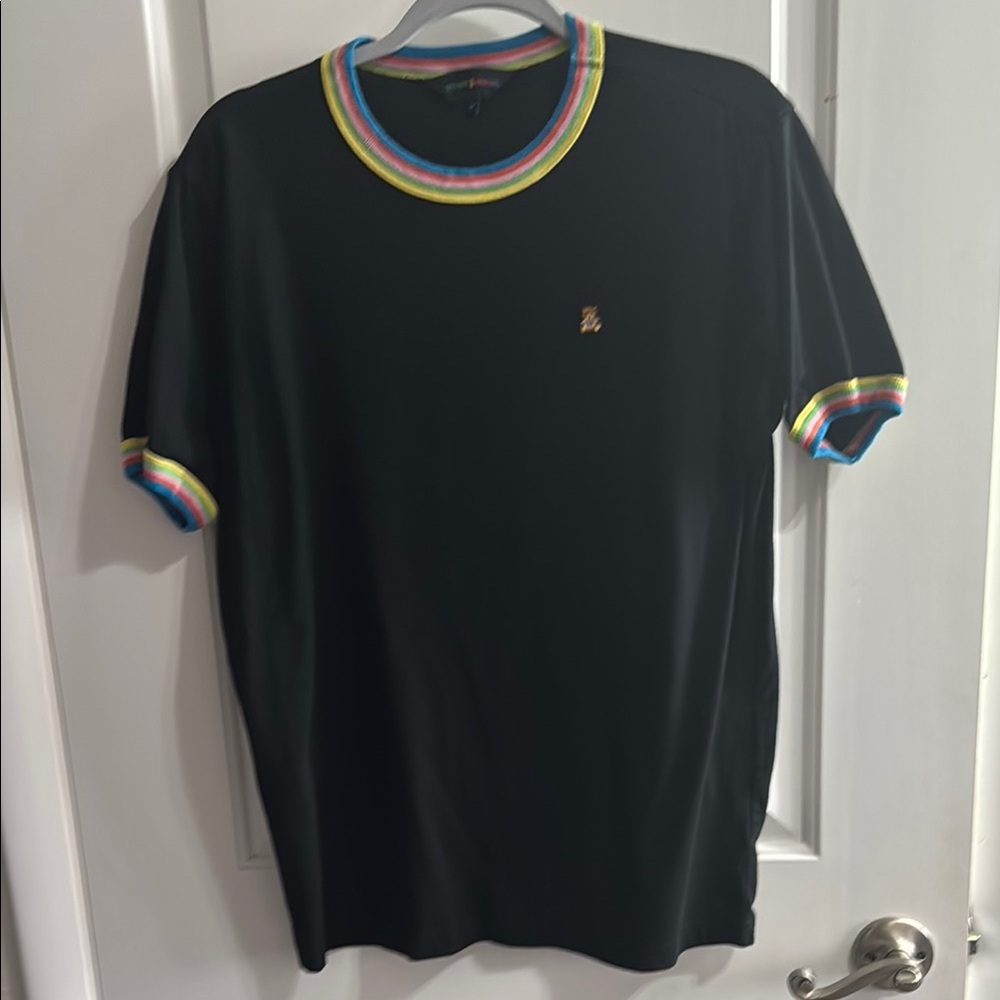 Teddy Fresh Rainbow Crew Collar collar tee black
